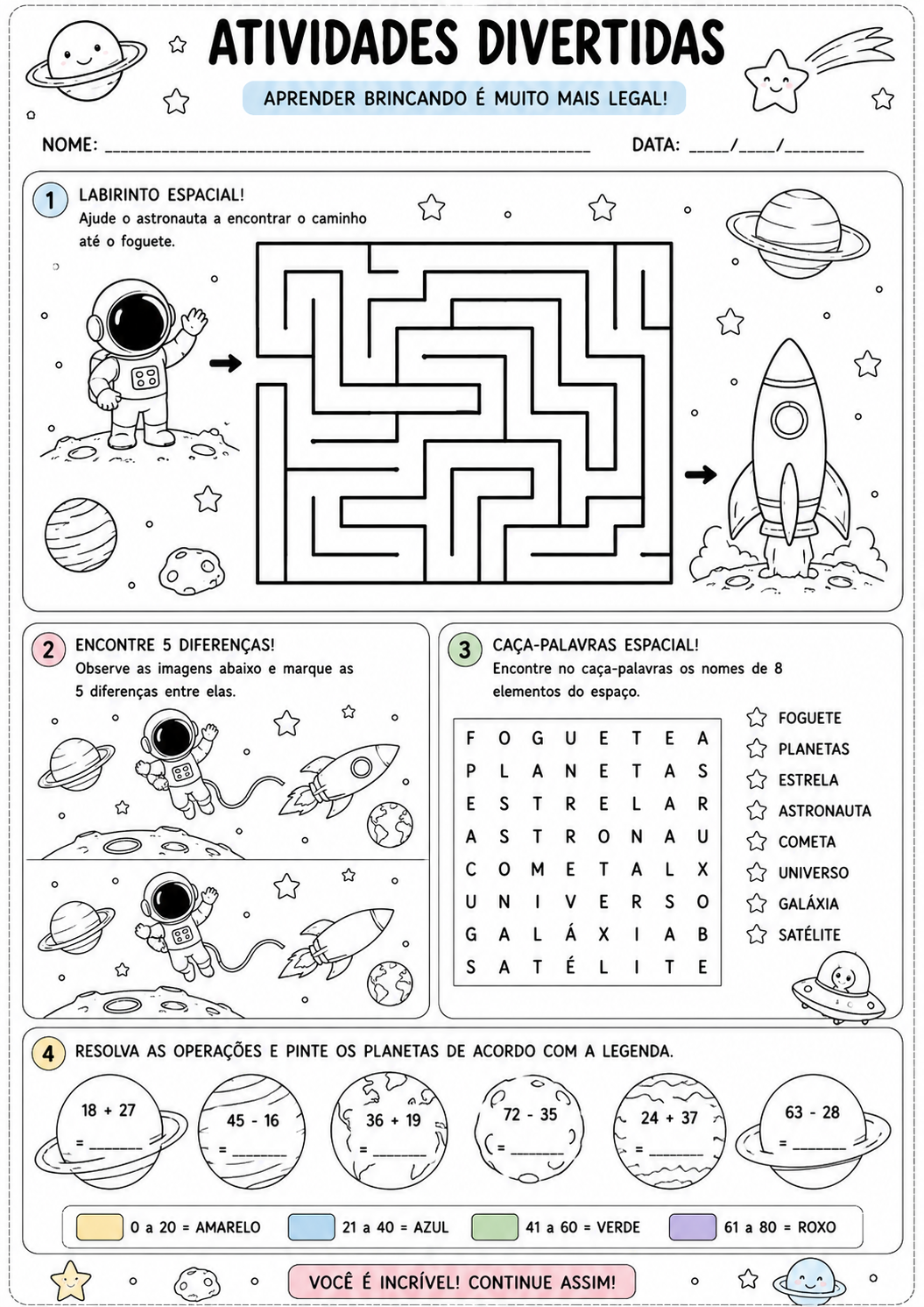 Exercício anti-tédio 1 — tema espacial